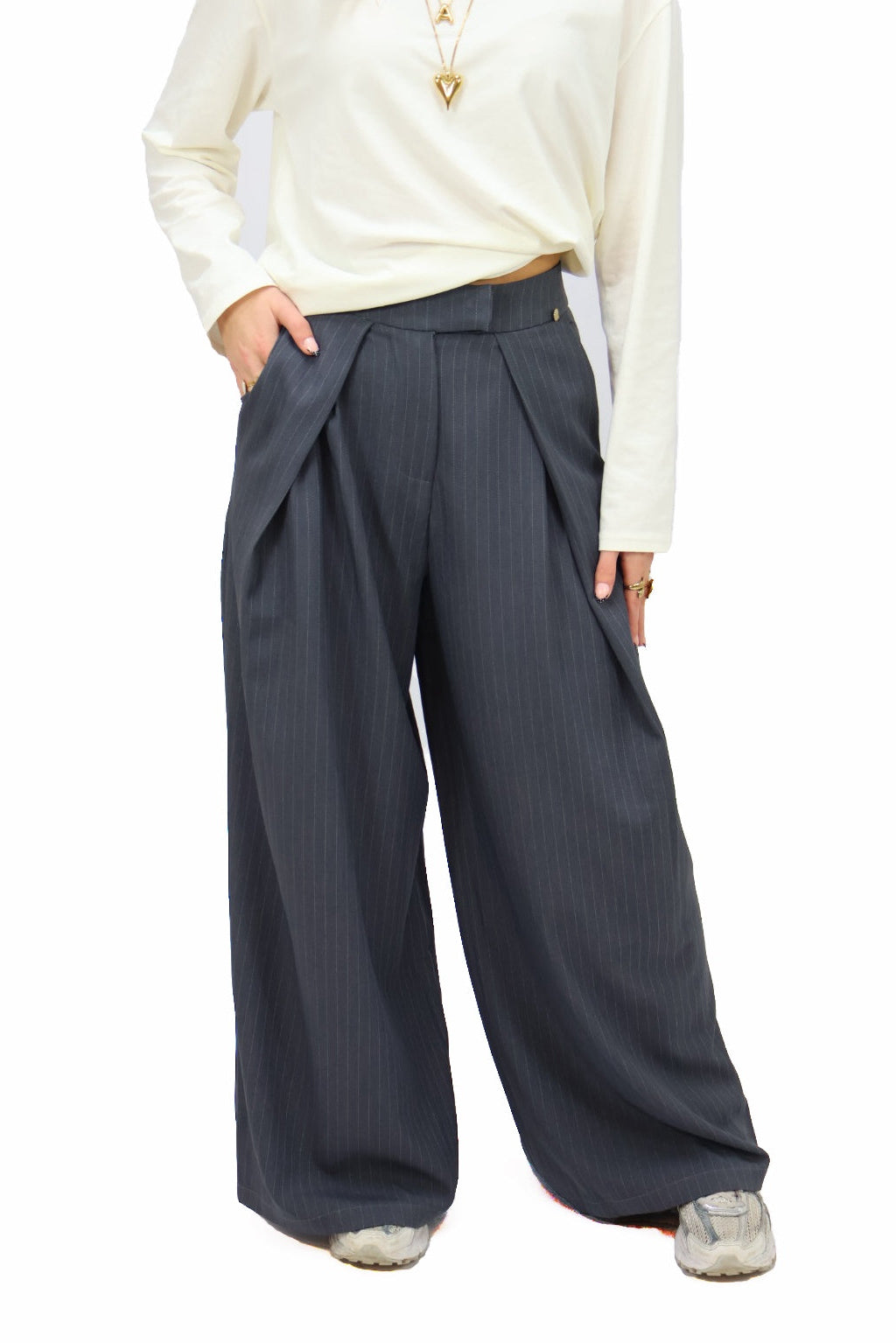 Valerie pantalon - Stripes Grey