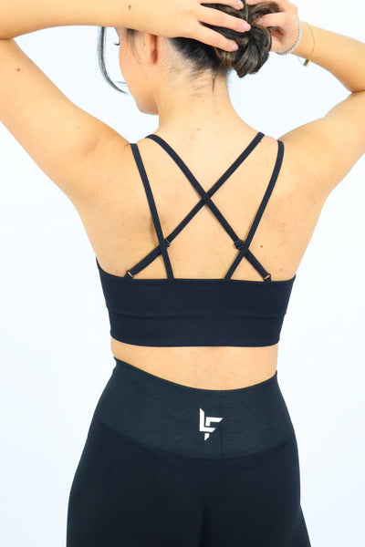 Midnight Black Sports Bra