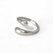 Druppel ring - Zilver