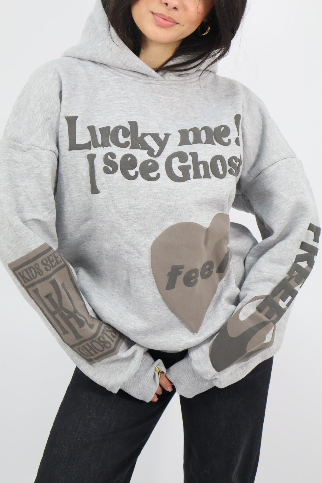 Lucky Me Hoodie - Grey