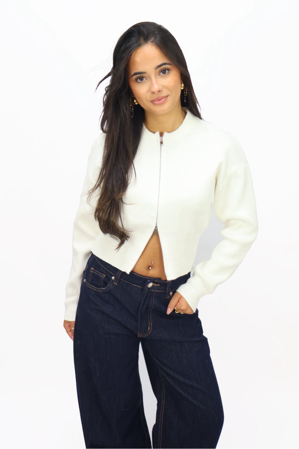 Mae Cardigan - White