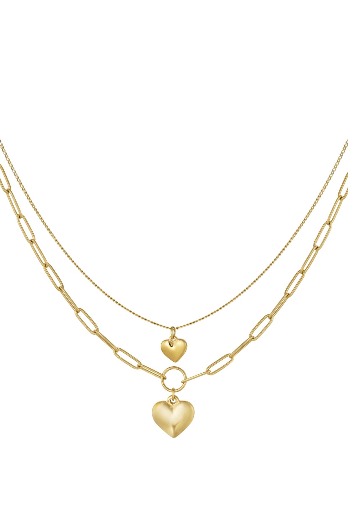 Double Heart Necklace